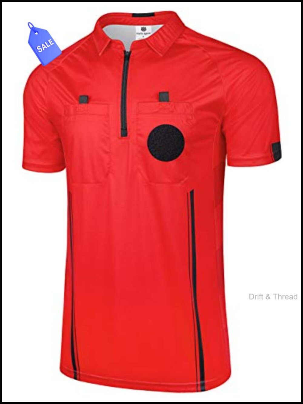 Soccer Referee Jersey Short Sleeve Pro Style Ref Shirt Quick Wicking